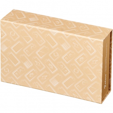 Logo trade promotional merchandise picture of: Future 6000 mAh bamboo/fabric wireless power bank